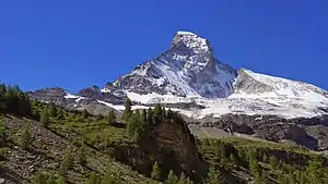 Blick von der Stafelalp zum Gletscher.