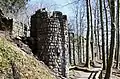 Mauer- und Turmreste des äußeren Berings