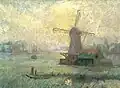 Untitled (Windmill near river), 1901