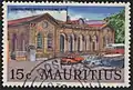 Briefmarke von 1970 mit dem Hauptpostamt in Port Louis