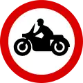 Keine Einfahrt für Motorräder