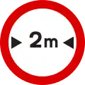 Kein Eintrag für Fahrzeuge mit mehr als 2 Meter Breite