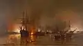 Farragut’s Fleet passing the Forts below New Orleans