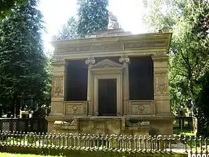 Mausoleum der Familie Hallberger, Pragfriedhof Stuttgart, 1876.