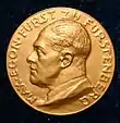 Max Egon II. zu Fürstenberg (Medaille Avers)