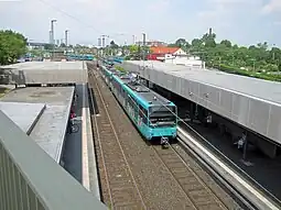 U-Bahnhof Heddernheim 2011,Blickrichtung Betriebshof