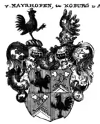 Vermehrtes Wappen nach 1560 in Siebmachers Wappenbuch