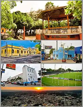 Stadtansicht und Bauten in Mazatenango