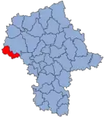 Lage des Powiats