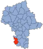Lage des Powiats