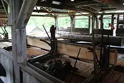 Ein Blick ins Innere der Sägemühle (2011)