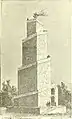 Eine Rekonstruktion von Zénaïde A. Ragozin als Feuertempel mit dem heiligen Feuer an der Spitze von 1889