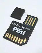 SD-Karte mit USB-Anschluss ohne Abdeckung