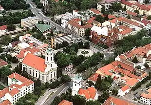 Luftaufnahme Kossuth-Platz