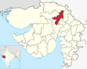 Lagekarte des Distrikts