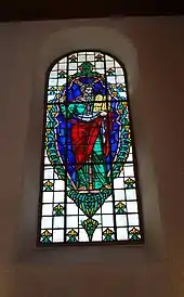 Kirche Meiringen: Glasmalerei von Moses (1915, Jugendstil)