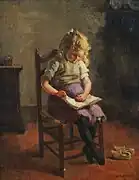 Lezend meisje, 1942