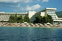 Hotel Meliton der Anlage Porto Carras in Chalkidiki (Walter Gropius, postum 1973)