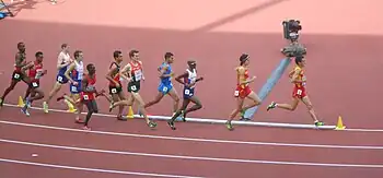 Szene aus dem 5000-Meter-Finale