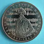 5-DM-Gedenkmünze der Bundesrepublik Deutschland (1984) zum 175. Geburtstag