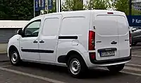 Citan Kastenwagen, Heckseitenansicht