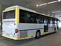 Heckansicht des Integro bis Baujahr 2006, ÖBB-Postbus