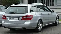 Heckansicht E 350 CDI BlueEFFICIENCY T-Modell Avantgarde (2009–2011)