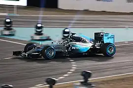 Der F1 W06 Hybrid bei einer Demofahrt im Rahmen von Stars and Cars