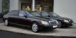 Maybach 62 (li.) und Maybach 57 (re.)
