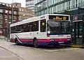 Mercedes-Benz O 405 mit CityRanger-Aufbau von Wrightbus für Linksverkehr in Manchester