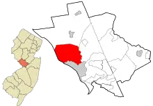 Lage im Mercer County