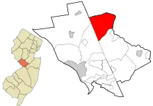 Lage im Mercer County