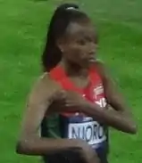 Bronzemedaillengewinnerin Mercy Wanjiku Njoroge