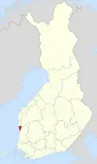 Lage von Merikarvia in Finnland