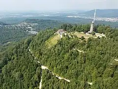 Luftaufnahme vom Merkur mit Blick ins Murgtal