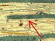 Templum Iovis auf der Tabula Peutingeriana