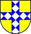 schräggewürfeltes Kreuz