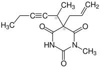 Strukturformel von Methohexital