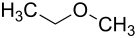 Strukturformel von Ethylmethylether