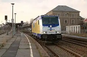 246 002 bei einer Probefahrt durch Bautzen