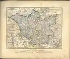 Züllichau im äußersten Osten der Provinz Brandenburg auf einer Karte von 1849