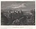 Ansicht von Burg und Stadt Mitte des 19. Jh.
