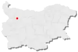 Karte von Bulgarien, Position von Mesdra hervorgehoben