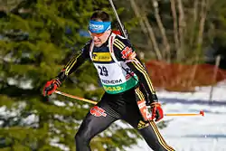 Michael Greis beim Weltcup in Trondheim (2009)