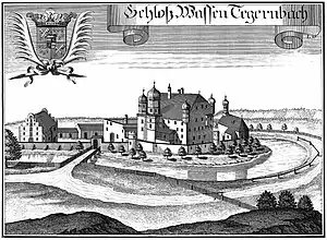 Michael Wening: Schloß Wassen Tegernbach um 1715