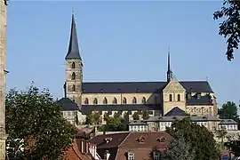 Kloster Michaelsberg von St. Jakob aus gesehen