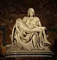 Römische Pietà von Michelangelo, welche Caravaggios Darstellung beeinflusste, 1498 bis 1499