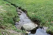 Der Michelbach im Ortskern von Michelbach