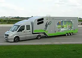Promotiontruck für Exponate