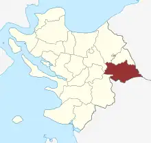 Lage des Fjelsted Sogn in der Middelfart Kommune